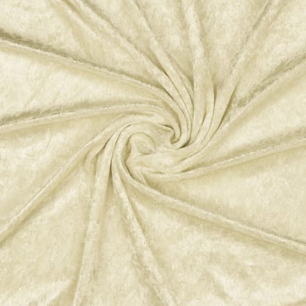 Velours de panne - 140cm breed - Gebroken wit - 10 meter