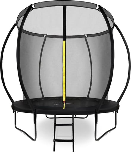 Tuinspringen Trampoline voor Kinderen 3+, Buitentrampoline met Ladder en Veiligheidsnet