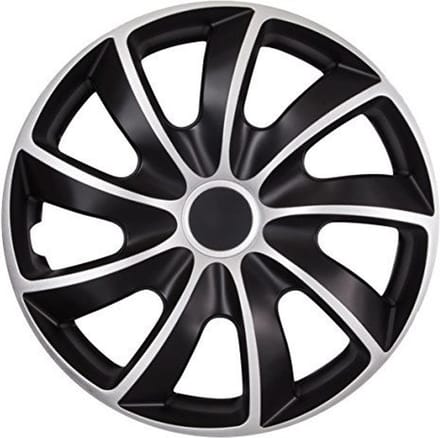 NRM QUAD BICOLOR CS Wieldoppen  13 " - 4 stuks zwart en zilver