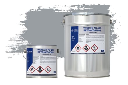 Wixx 2K PU 450 Betoncoating - 5L - RAL 7040 | Venstergrijs