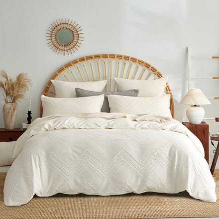 Goodivery ® Chique Geometrische Zomer Beddengoedset van Microvezel met Boho Stijl en Luxe Glans