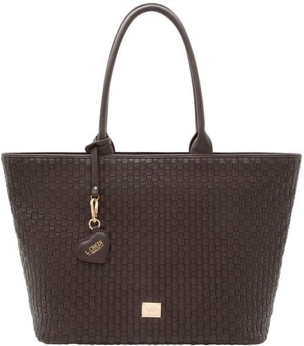 L.CREDI shopper Radka Shopper Chocolate donkerbruin