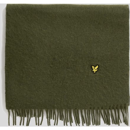 Lyle & Scott Plain lambswool scarf - deep depths