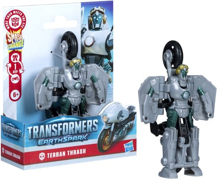 Transformers EarthSpark 1-Step Smash Changers Terran Thrash - Actiefiguur