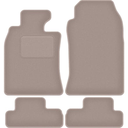 Beige velours vloermatten voor: Mini Cooper R52 Cabrio (2004-2008)