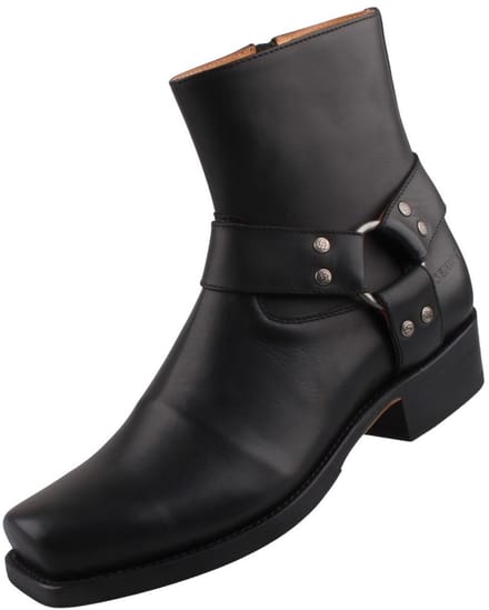 Sendra Laarzen Heren Biker Enkellaars 12851 Zwart