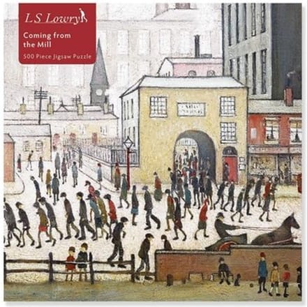 Adult Jigsaw Puzzle L.S. Lowry: Coming From The Mill (500 Pieces) - 500-Piece Jigsaw Puzzles - Flame Tree Studio