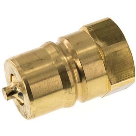 Messing DN 25 Hydraulische Koppeling Insteeknippel G 1 inch Binnendraad ISO 7241-1 B D 37.8mm