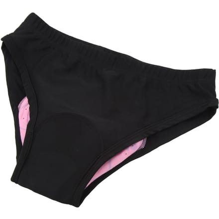 Dames Fietsondergoed Sneldrogend Ademend Dames Fietsbriefs Schokabsorptie 3D Gevoerd Fiets black