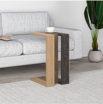 Bijzettafel Hoog - Sidetable Decoratie - Woonkamer Meubel - Compact Ontwerp - 57 cm Hoogte - Macha Groen