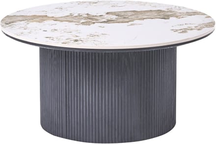 DORA - Salontafel - Zwart/Wit - Keramiek