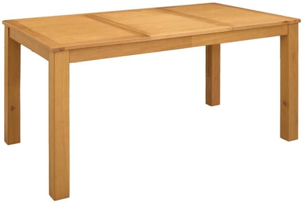 vidaXL - Eettafel - 150 - x - 85 - x - 75 - cm - Massief - Eikenhout - Naturel - Rechthoekig