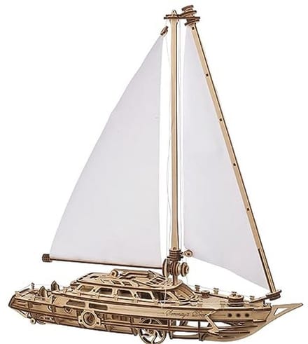 Modelzeilboot Bouwen - Houten 3D Puzzels voor Volwassenen - DIY Model Kits voor Schepen