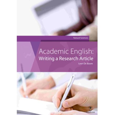 Academic English: Writing A Research Article - Leen De Boom