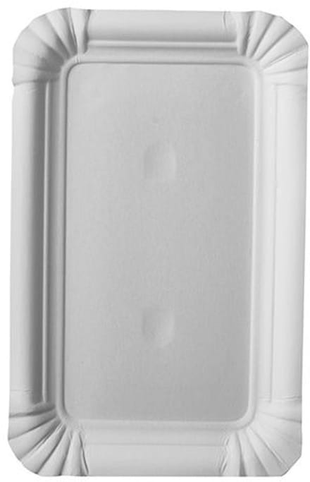 Borden, karton "pure" hoekig 10 cm x 16 cm wit (400 stuks)