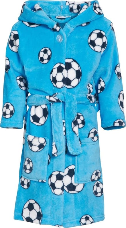 Badjas Playshoes Voetbal-134/140-blauw