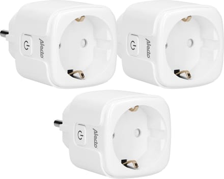 Alecto SMART-PLUG10 TRIPLE - Smart Wifi Tussenstekker - 16A 3680W - 3 stuks