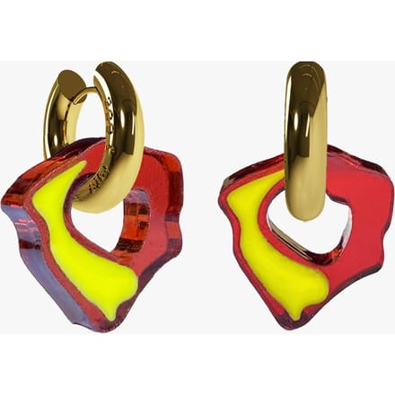 Ace & Tate Unisex Felt Rae Vermilion Größe: M | Ohrringe Outlet | Unisex | Rot