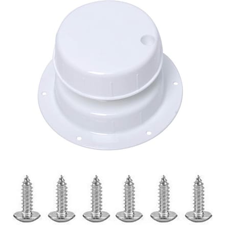 RV Riool Ontluchting Kap Kit Kanaal Ontluchting Deksel met Schroeven voor Camper Trailer Motorhome, Wit wit