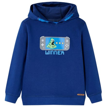 vidaXL - Kindertrui - met - capuchon - 116 - donkerblauw
