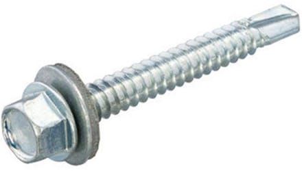 Dak & Gevel - Montageschroef voor staal - 6,3 x 75mm - Verzinkt - Voldraad (100 stuks)
