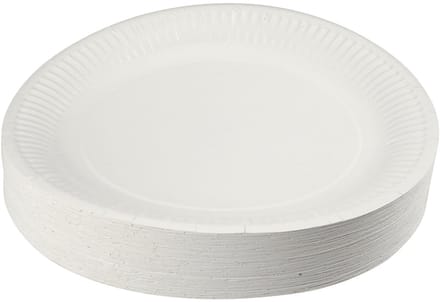 Creotime Papieren bord, d: 23 cm, 100 stuks