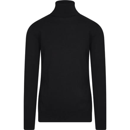 Cappuccino Italia - Heren Sweaters Coltrui Black - Zwart - Maat L