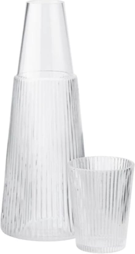 Stelton Pilastro - Karaf met glas - 1L - Transparant