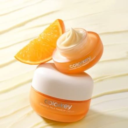 COLORKEY - Orange Milk Makeup Cream - 2 Size #Makeup Cream - 50g