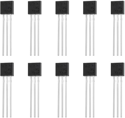 N-Kanal Transistor - JFET Triode - Elektronische Projecten - Hoge Ingangsimpedantie - 10 Stuks - Transparant