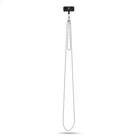Selencia Universeel Telefoonkoord - Telefoon Ketting - GSM Koord - Zilver