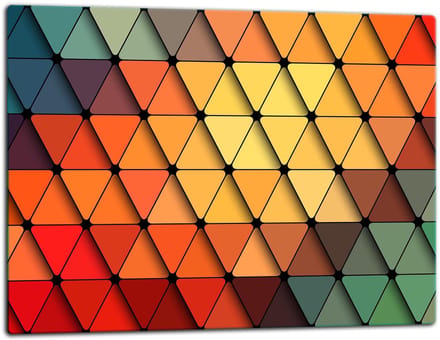 TMK ArtDeko - Snijplank - Glas - 52x40cm - Veelkleurig