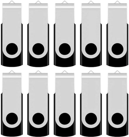 50 Stuks USB 2.0 Flash Drives 4GB Bulk Zwart Geheugensticks