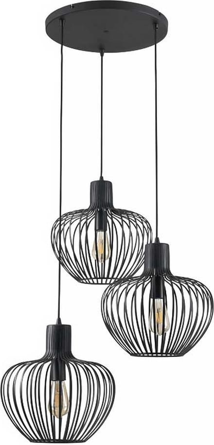 Freelight - Hanglamp Arraffone 3 lichts Ø 40 cm zwart