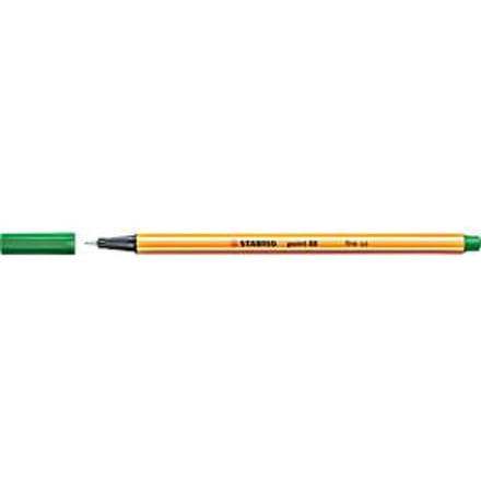 STABILO point 88 - Premium Fineliner - Fine 0,4 mm – Groen– Doos 10 stuks