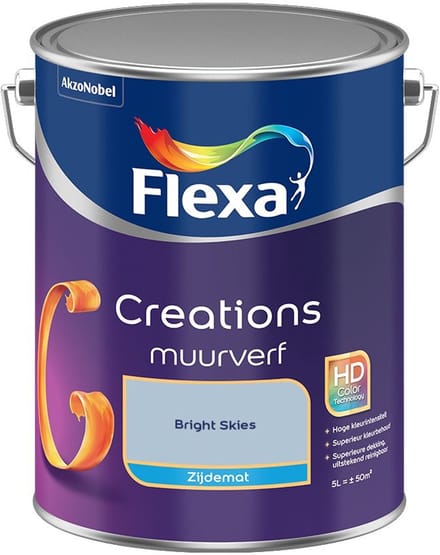 Flexa - Creations Muurverf Zijdemat - Bright Skies - Mengverf - 5 L