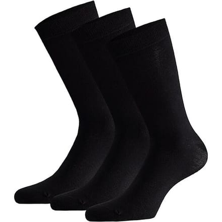 Apollo Sokken Basic Bamboo Zwart 3-pack-39/42