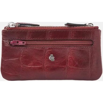 Castelijn en Beerens double zip sleuteletui croco rood