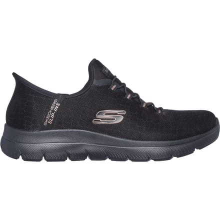 Skechers SUMMITS-CLASSY NIGHT Dames Instappers - Zwart / Rose Gold