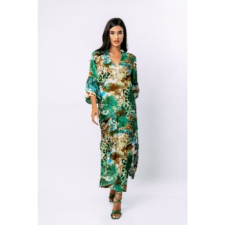 Animal Print kaftan stijl maxi jurk