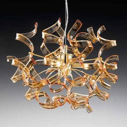 Metallux Fraaie hanglamp Amber, diameter 40 cm