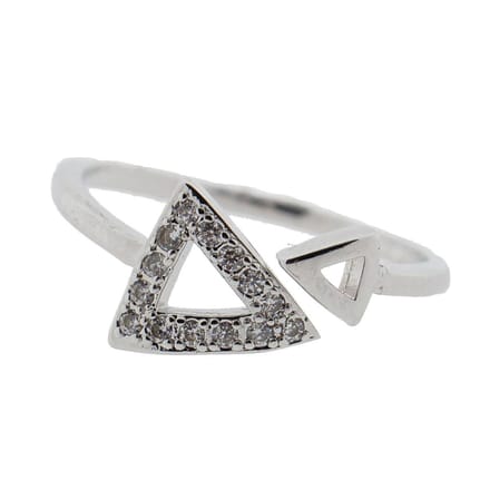 Melady Ring Dames MLRI0007  - Zilverkleurig Metaal SieraadJuweel