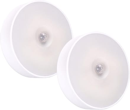 2-Pack LED Nachtlampjes met Bewegingssensor - Koud Wit Licht voor Gang, Trap en Kinderkamer