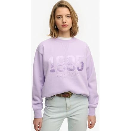 Dames sweatshirt met ronde hals Superdry Varsity