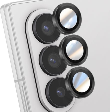 ENKAY, Lens Protector geschikt voor Galaxy Z Fold 7 - Triple Lens, Zwart