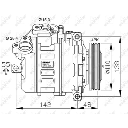 Compressor, airconditioner NRF 32531G