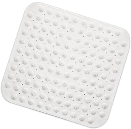 Antislip Douchemat 48x48 cm - Vierkante Badmat met Drainagegaten - Machinewasbaar - Massagebadmat