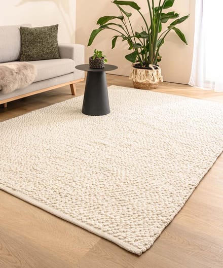 Wollen vloerkleed - Agder wit 160x230