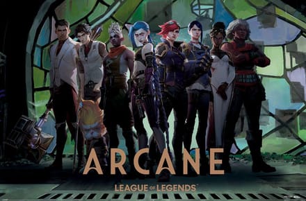 Poster Arcane - Characters in Zaun Arcade 61x91,5cm