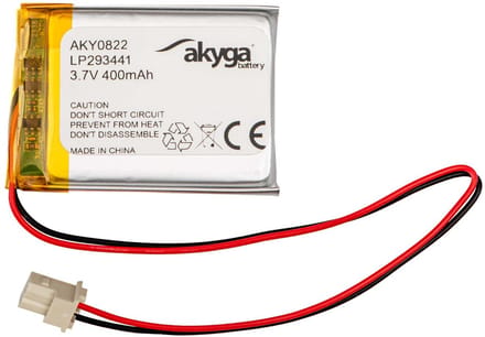 Akyga LP293441 Accupack Batterijgrootte: Speciaal LiPo 3.7 V 400 mAh